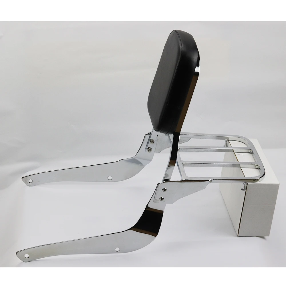 Motorcycle Rear Passenger Backrest Sissy Bar w/ Luggage Rack For SUZUKI Boulevard C50 2005-2011 M50 2005 2006 2007 2008 |