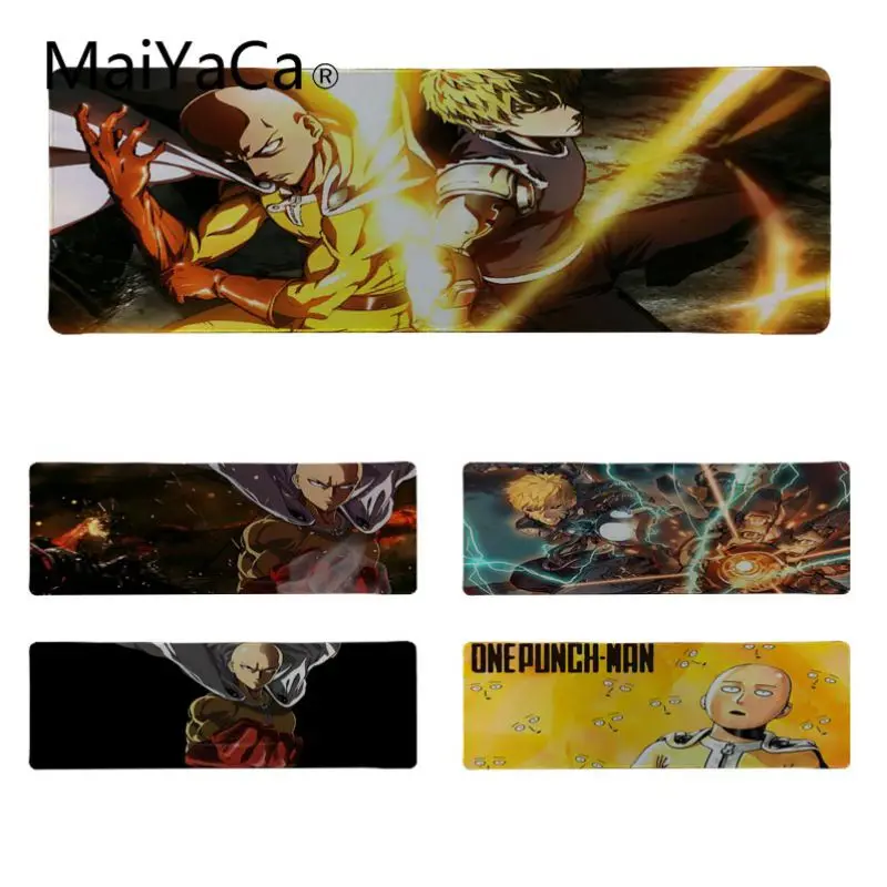 

MaiYaCa высокое качество One Punch Man резиновые Мышь прочный Настольный Мышь pad Размеры с сенсорным экраном для 300x900x2 мм 300x800x2mm