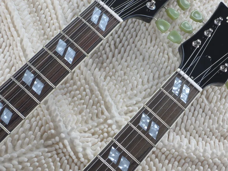 Бесплатная доставка большой высокое качество G Custom Shop Двухместный Шеи 6 + 12 Строки