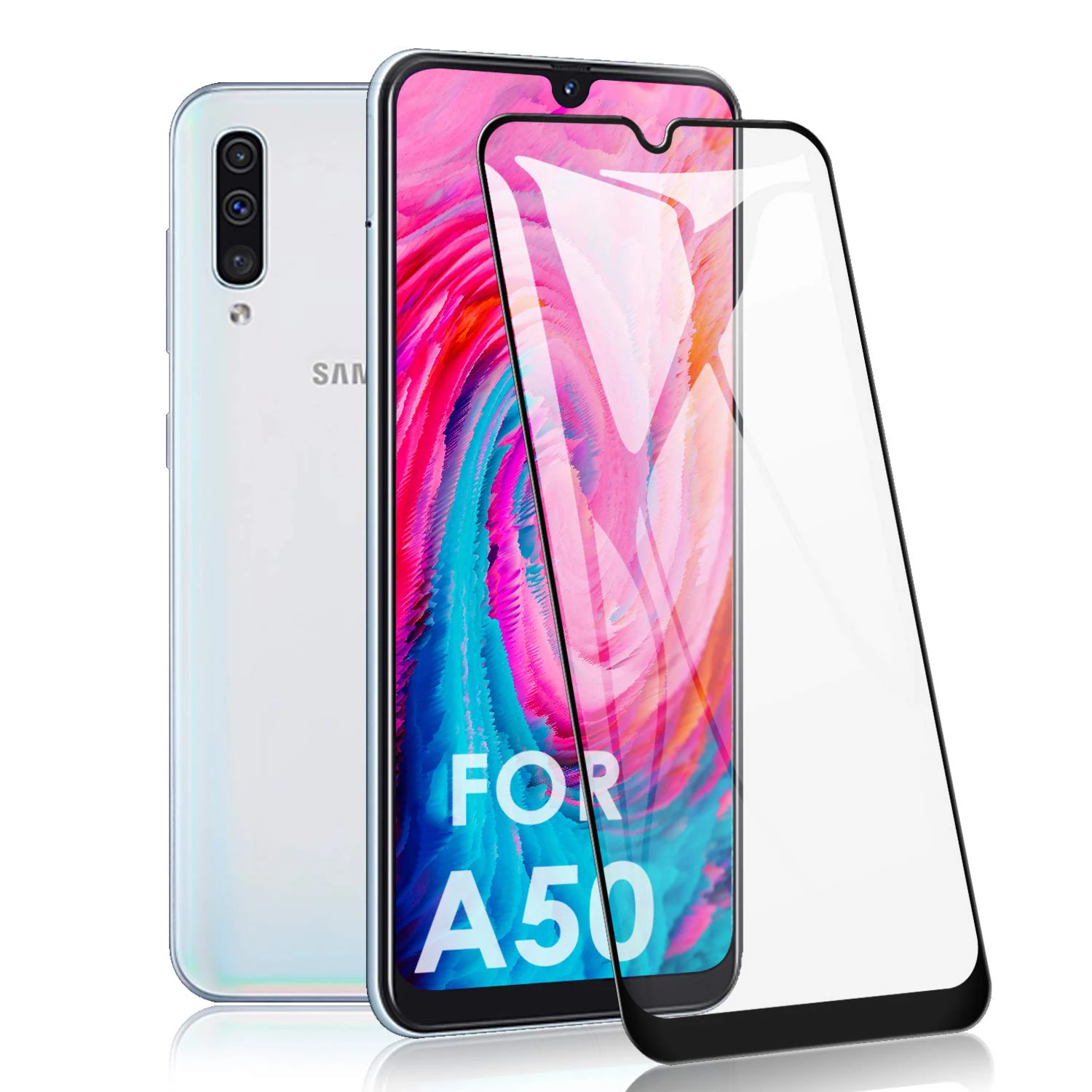 Закаленное стекло с полным покрытием для Samsung Galaxy A50 A505 A505F защита экрана на 2019 SM