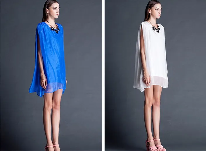 Платье прямой шифон с круглым вырезом Mini без рукавов в весна продукт тары выше