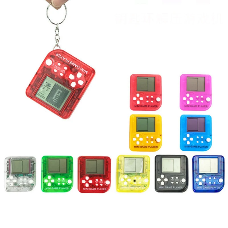 Портативная мини-игровая консоль Tetris с брелоком ЖК-дисплей портативные игровые
