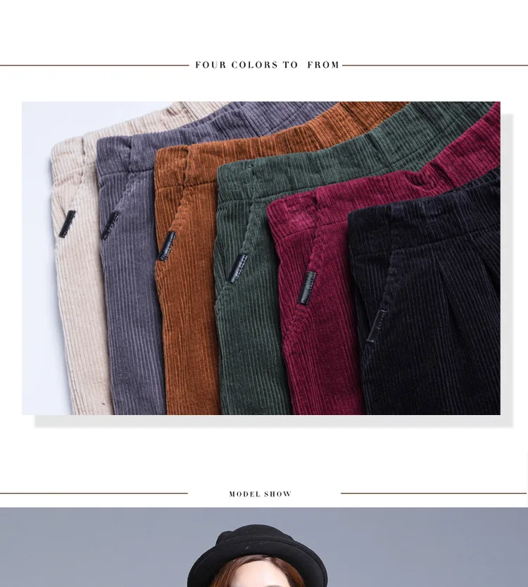 Женские вельветовые шорты-шаровары, женские осенние зимние свободные вельветовые шорты с широкими штанинами, однотонные модные удобные шорты, женские S-XXL