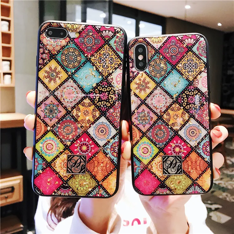Роскошный художественный узор телефон чехол для iPhone 7 Puls 6 S 8 X XR XS Max Чехлы Ретро