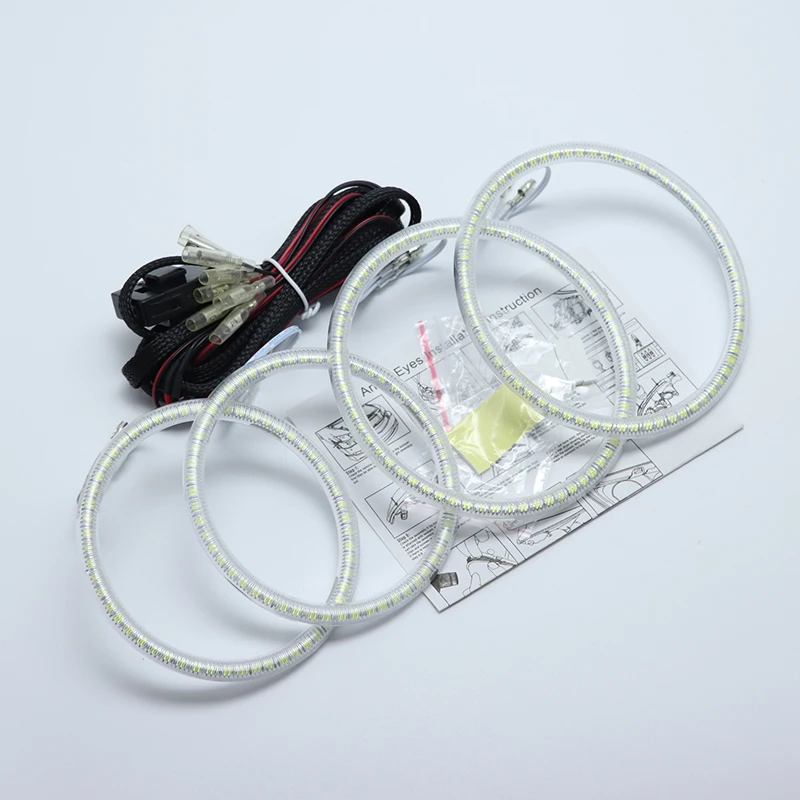 Для Ford Focus II Mk2 2004 2005 06 07 2008 ультра яркий SMD белый светодиод ангельские глазки 2600LM 12V