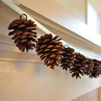 Натуральные сухие сосновые конусы Pinecone Рождество Новый Год праздничное