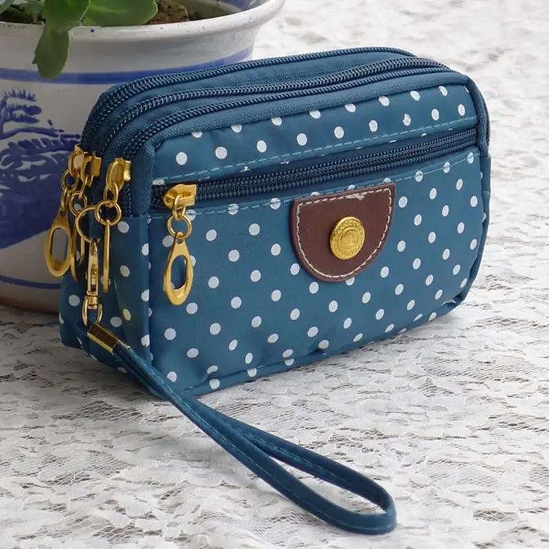 Женский клатч в горошек кошелек чехол для телефона | Багаж и сумки