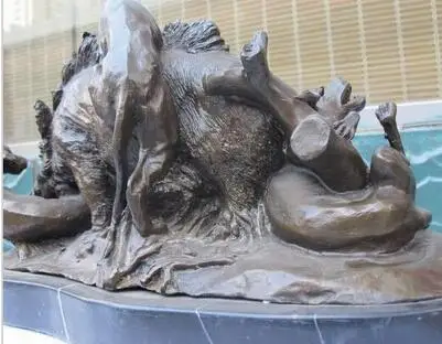 Оптовая продажа бронзовая фабрика медные украшения 16 дюймов статуя с подписью