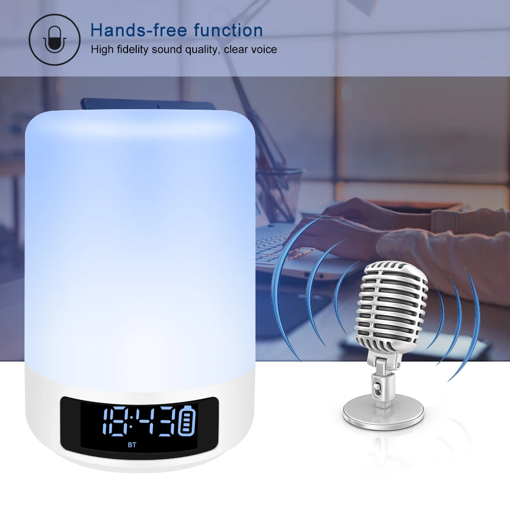 TOPROAD Bluetooth Динамик Красочный светодиодный свет беспроводная стерео умная
