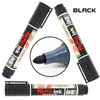 bulk logistics courier blackbluered colour big head round head permanent marker can add ink the office supplies stationery