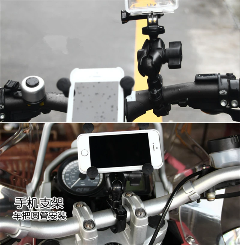 Mototcycle держатель на руль/крепление 1 дюйм шаровой u образной формы руль для