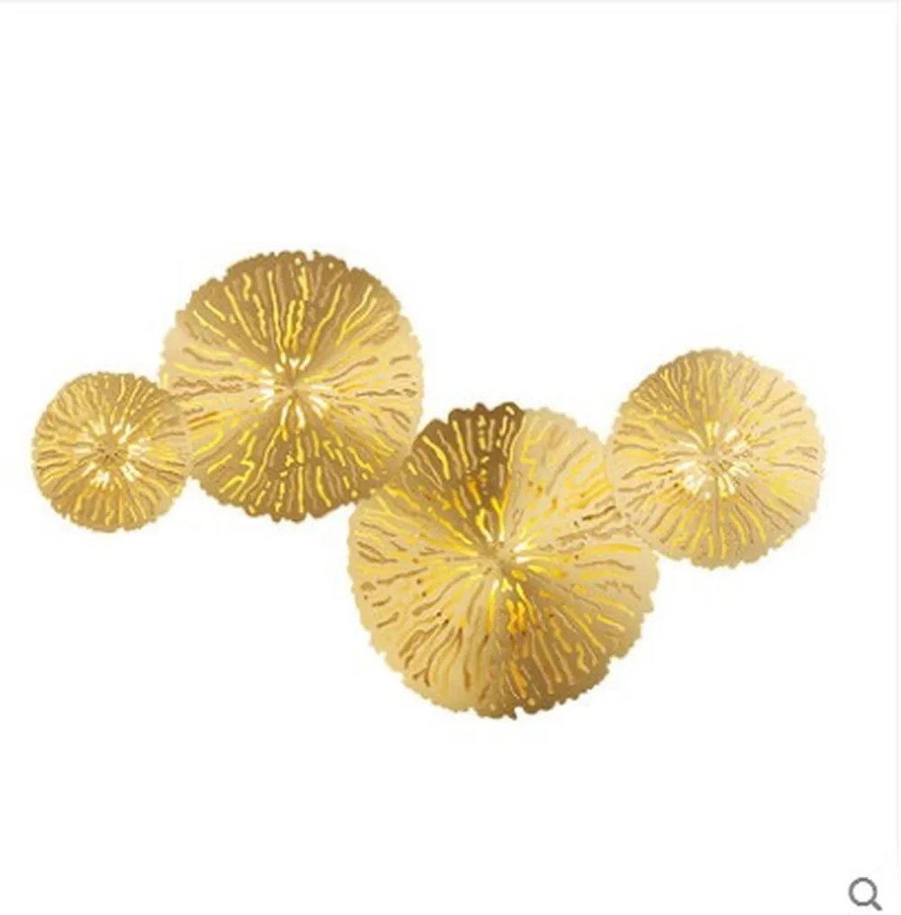 

New Chinese wall lamp living room lamp personality lotus leaf restaurant study room bedside all copper luminaire LU8201356