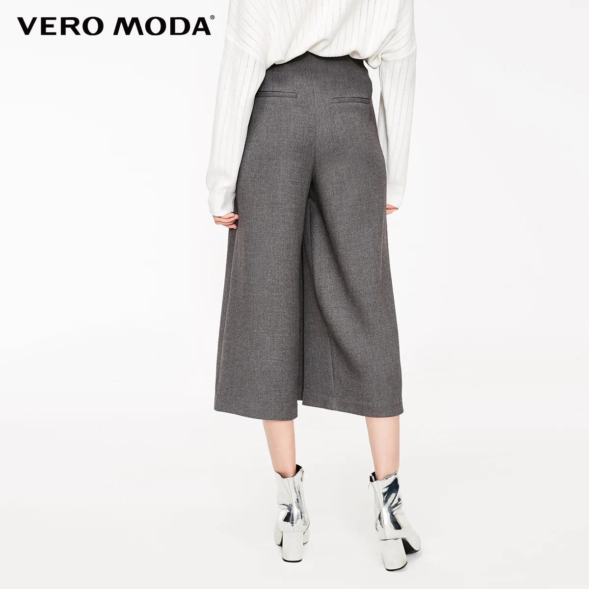 Vero Moda новые женские декоративные свободные талии пряжки широкие брюки повседневные Капри | 31836J522