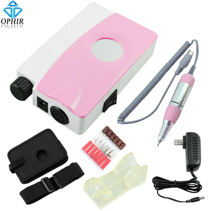 OPHIR 25000RPM 20W Portable Electric Nail Drill Machine Rechargeable Cordless Manicure Pedicure Nail Art Equipment  KD175