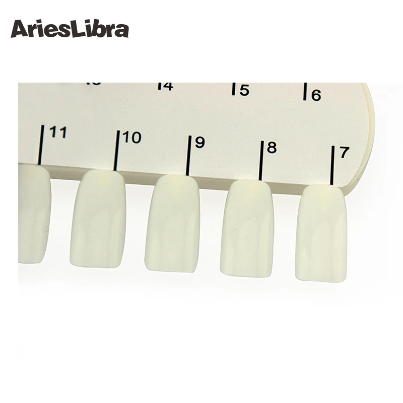 AriesLibra 10 шт./компл. 2 стороны натуральный цвет ногтей дисплей пластина с 24 Ложные