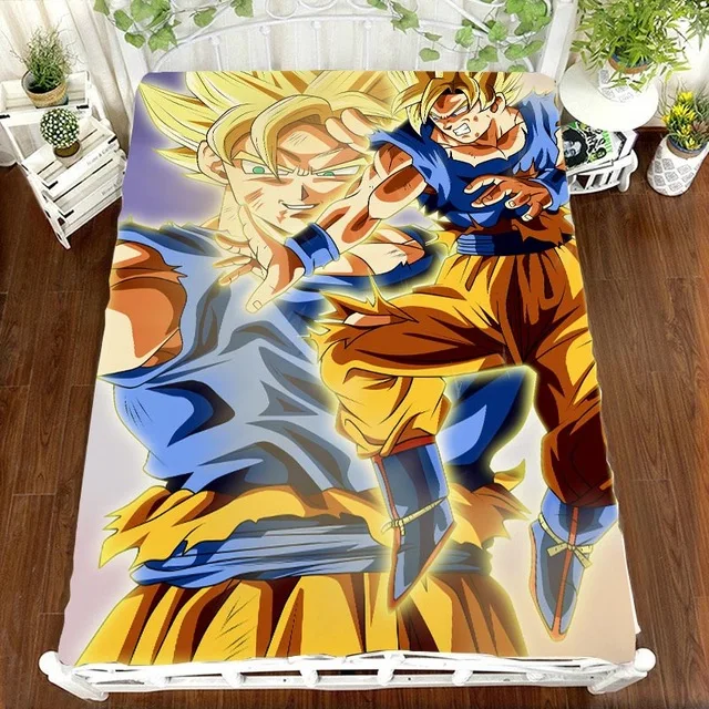 Красный Dragon Ball Z, Комплект постельного белья с принтом аниме, простыня, Vegeta Son Goku, DRAGON BALL Z Zetto, Комплект постельного белья для детской комнаты - Цвет: Красный