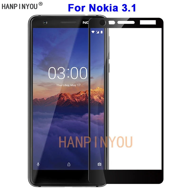 Для Nokia 2 1 3 5 (2018) TA-1080 TA-1061 9H твердость 2.5D полное покрытие Закаленное стекло пленка