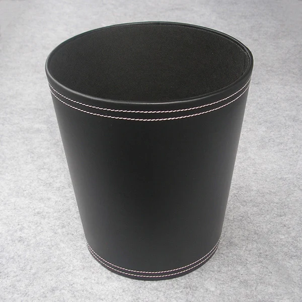 Ever Perfect H28cm круглый из искусственной кожи бытовые/Офисные мелочи отходы мусор мусорное ведро коричневый A018