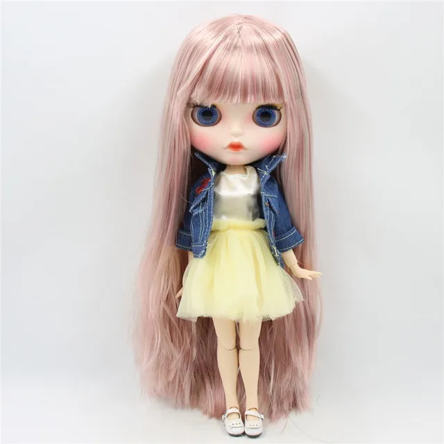Заводская кукла blyth 1/6 кутом кукла белая кожа суставы тела индивидуальные лица бровей игрушка кукла, 30 см - Цвет: with clothes shoes