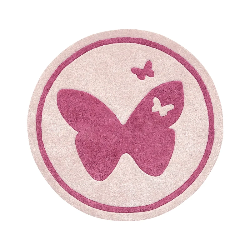 Economici Camera Dei Bambini Del Fumetto Tappeto La Farfalla Tappeto Per Soggiorno Camera Tapete Camera Da Letto Della Principessa Letto Coperta Regalo Su Misura