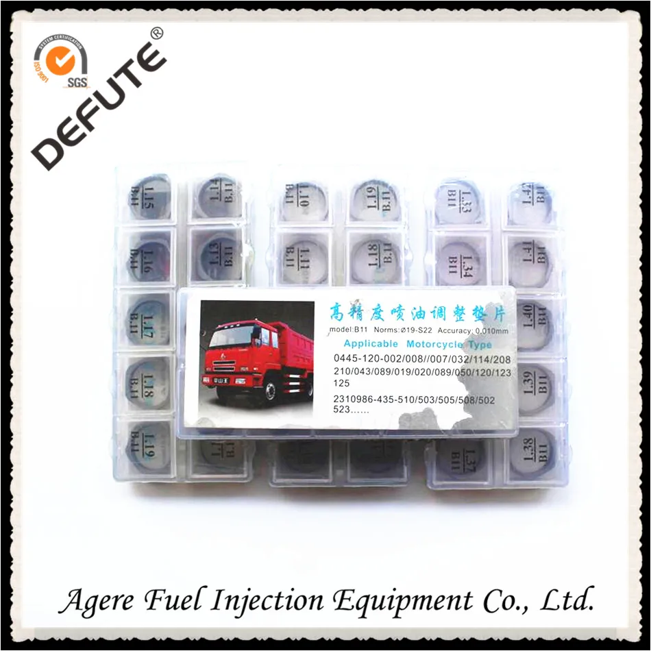 

B11 (D19/S22) breath adjusts Adjusting Shim Common Rail Injector adjustment Shim Gasket washer (Quantity 50Piece/Lot)