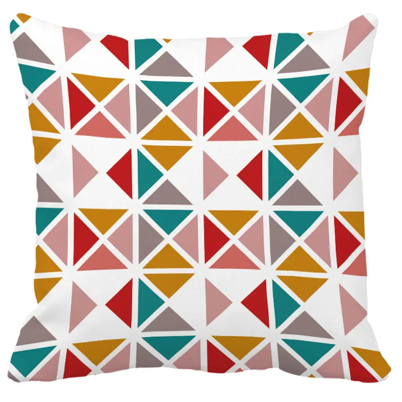 Наволочка для подушки 45x45 см, 50*50 см, 60x60 см, скандинавские простые геометрические декоративные наволочки для дивана из полиэстера и хлопка