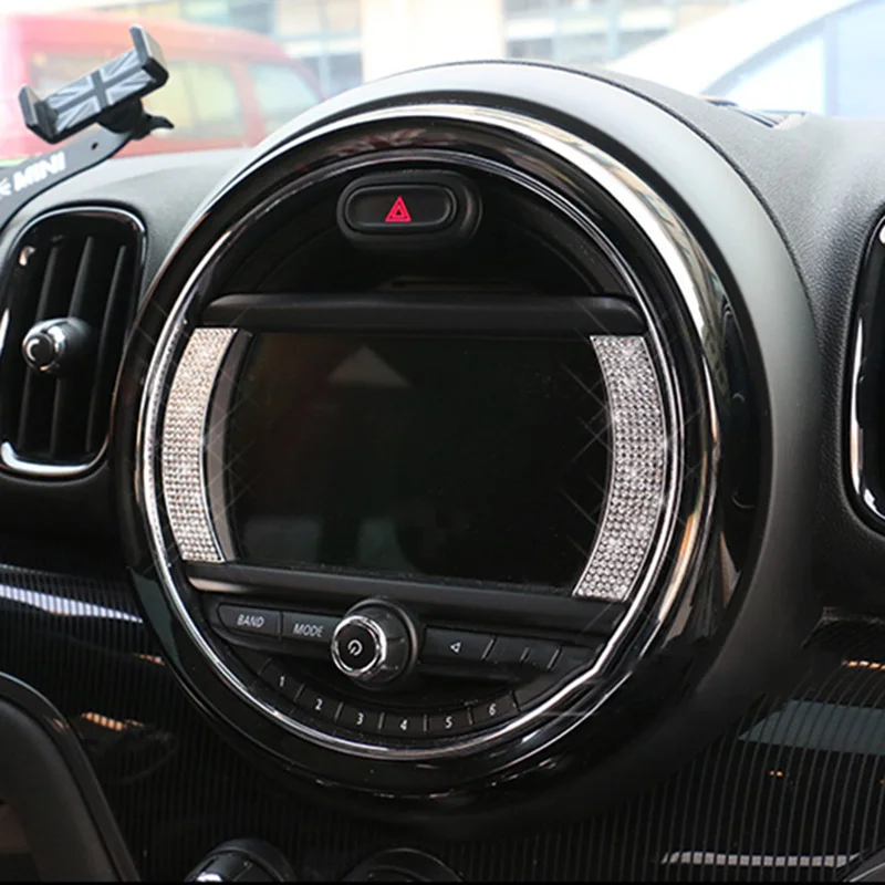 Боковая наклейка с кристаллами для навигационного экрана наклейки BMW MINI Cooper S JCW One
