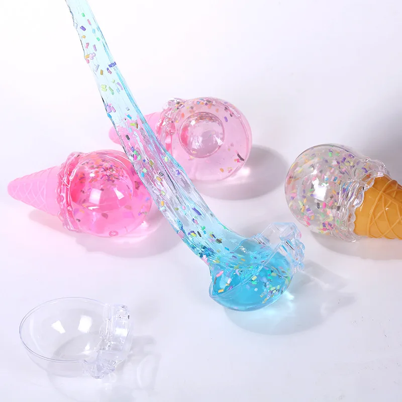 DIY Мороженое цвет случайный один кристалл грязи слизи игрушка для детей с
