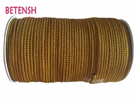 3mm goldenrod colorfast rattail satin braid nylon corddiy jewelry accessories macrame rope bracelet beading cords