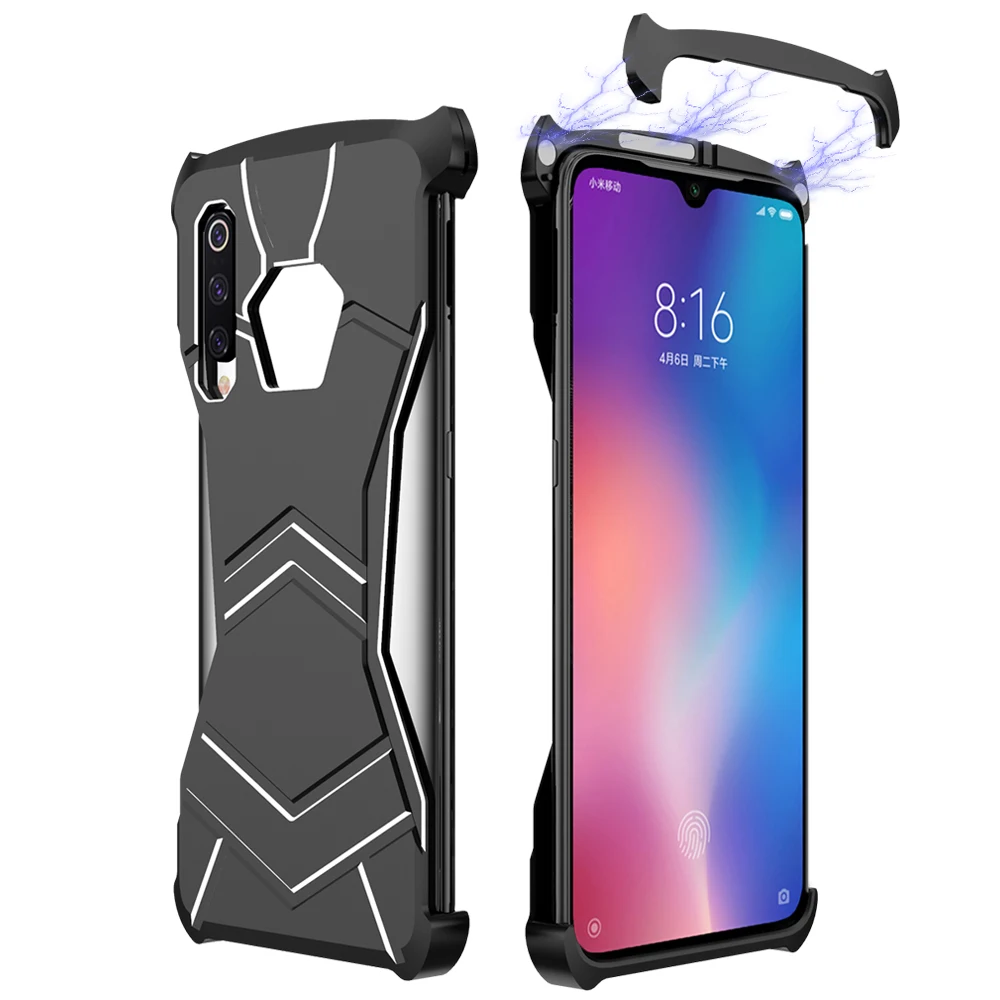 R JUST алюминиевый защитный чехол для магнитный черный пантера Xiaomi Mi 9 телефона