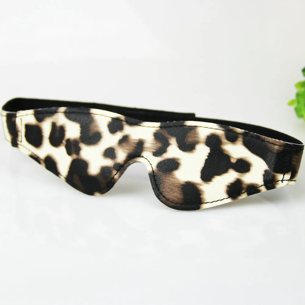 Леопардовая маска для глаз Ночная секс жизнь любовник игра Eyeshade кошка леди