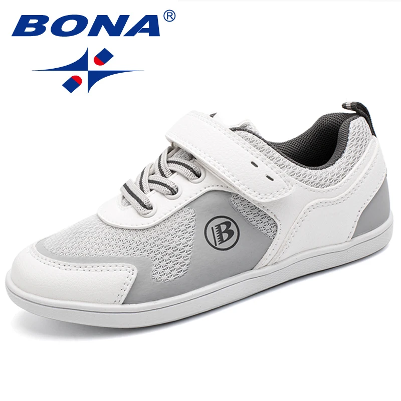 

Детские кроссовки BONA, на липучке, удобная спортивная обувь для бега, популярный стиль, повседневная обувь для мальчиков и девочек