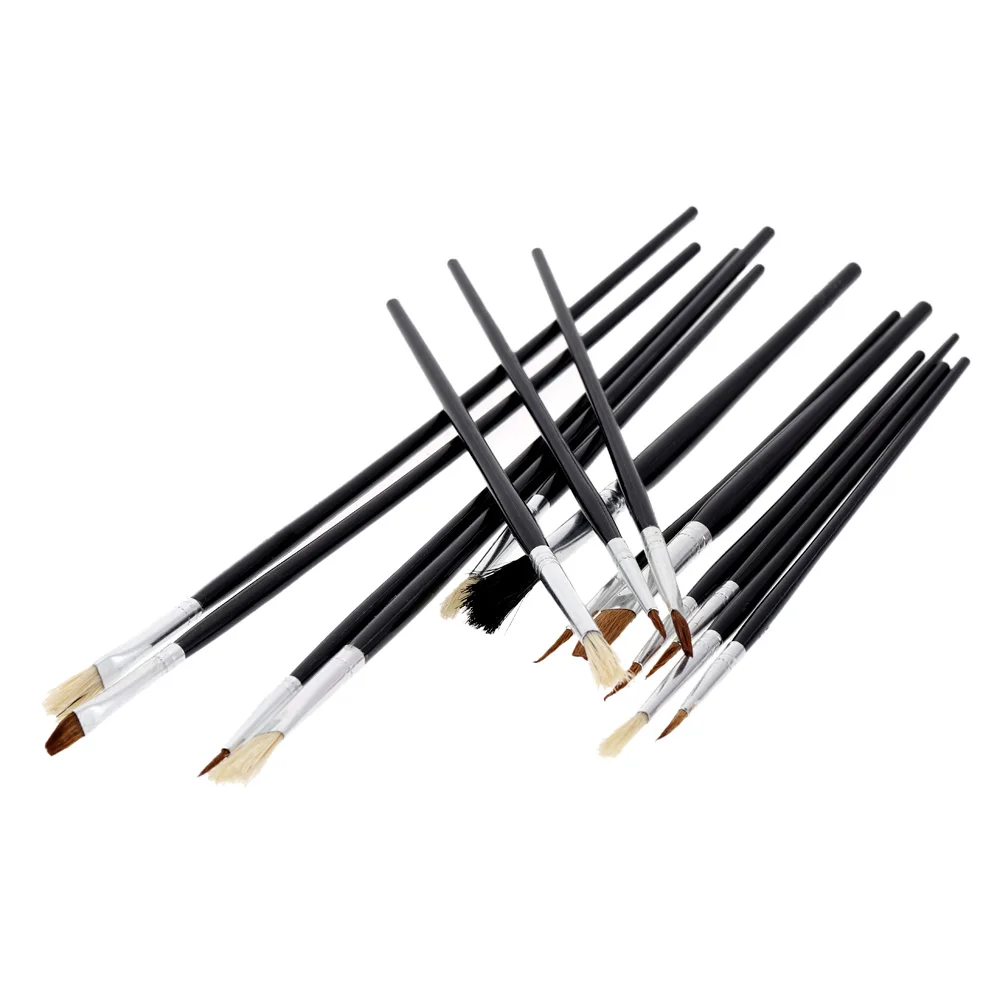 Набор кистей для рисования с щетиной 15 шт.|hair paint brush|paint brushpaint brush set |