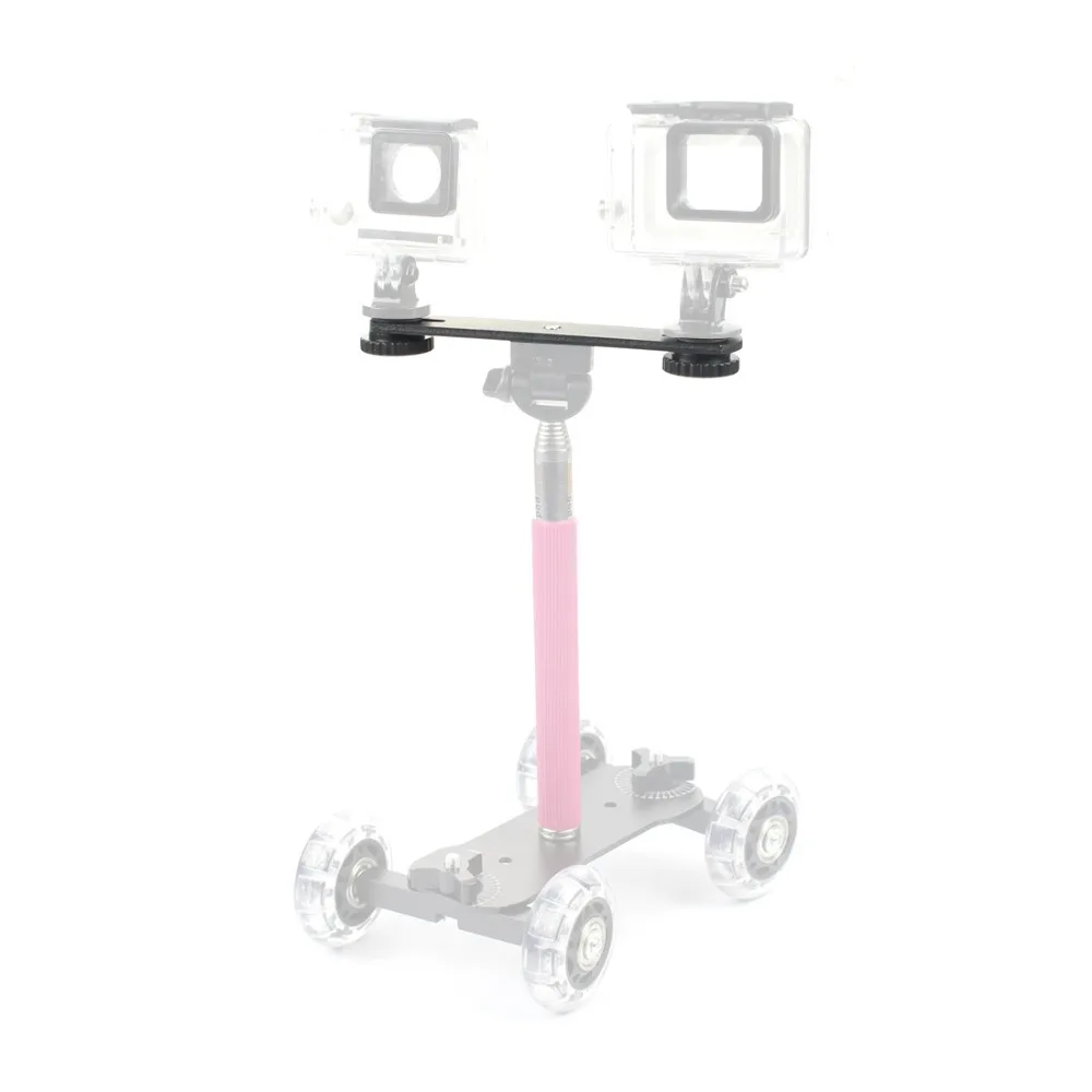 

Universal Camera Tripod Dual Flash Speedlite Light Bracket Mount Holder with 1/4 Screw for Canon 7DII 70D DSLR Camera Camcorder