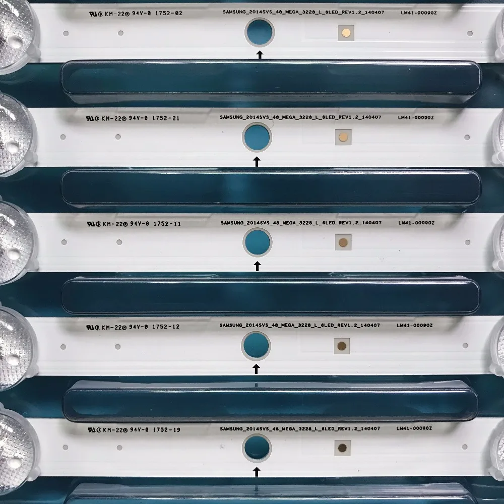 8 шт. светодиодная лента для Samsung_2014SVS 48 MEGA 3228 л 5 светодиодов REV1.2 2014SVS R LM41-00091E | Лампы