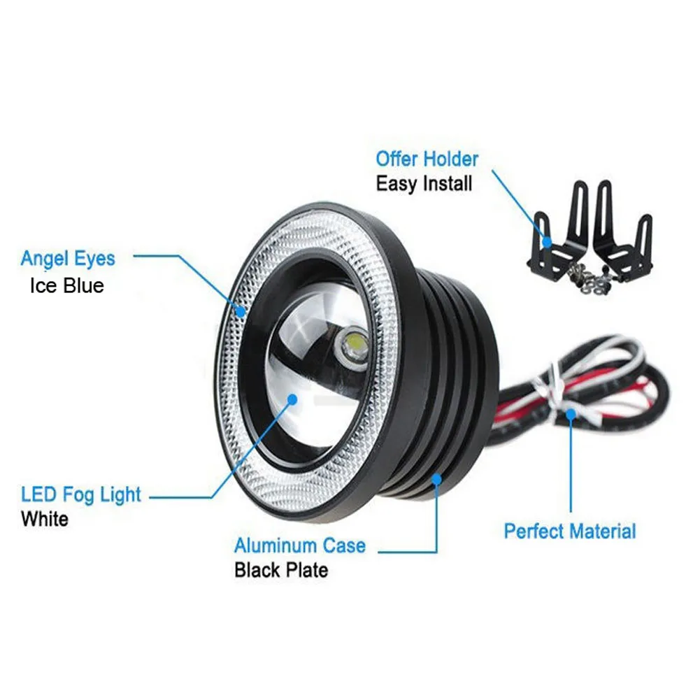 2 шт. водонепроницаемые светодиодсветодиодный противотуманные фасветильник с