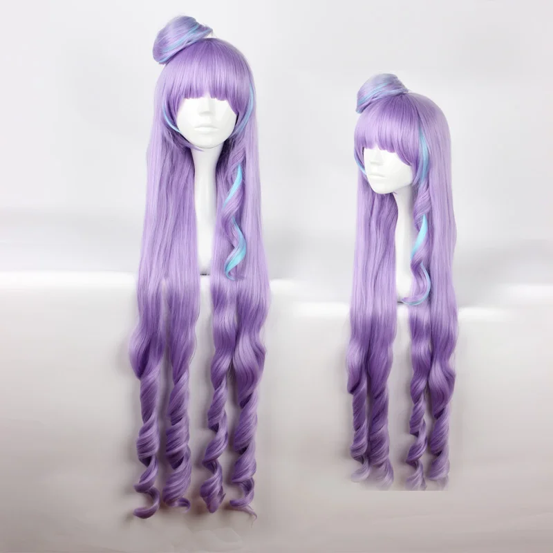 Mikumo Guynemer фиолетовый парик косплей Хэллоуин Макросс Дельта ролевые игры BW длинный