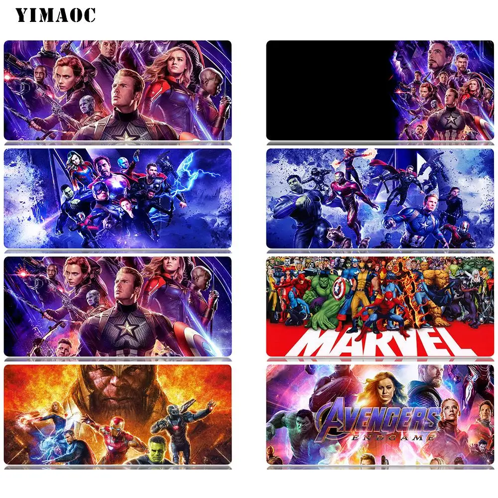 YIMAOC Мстители игровой коврик для мыши Marvel 30x70 см компьютерной противоскользящий