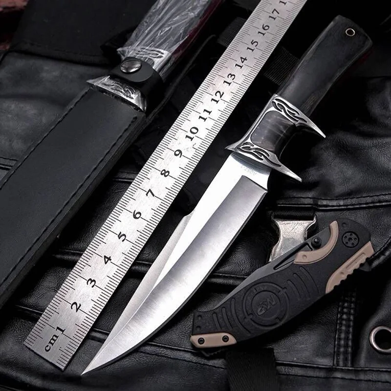 OUTDOOR Fixed Blade Tactical Knife Mountaineering Field Survival Knives Self Defense Sabre Hunting Camping Cutting Knifes | Инструменты