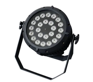 Водонепроницаемый светодиодный прожектор Par DMX512, сценическое оборудование для дискотеки, 24 х18 Вт, IP65, RGBWA UV 6 в 1