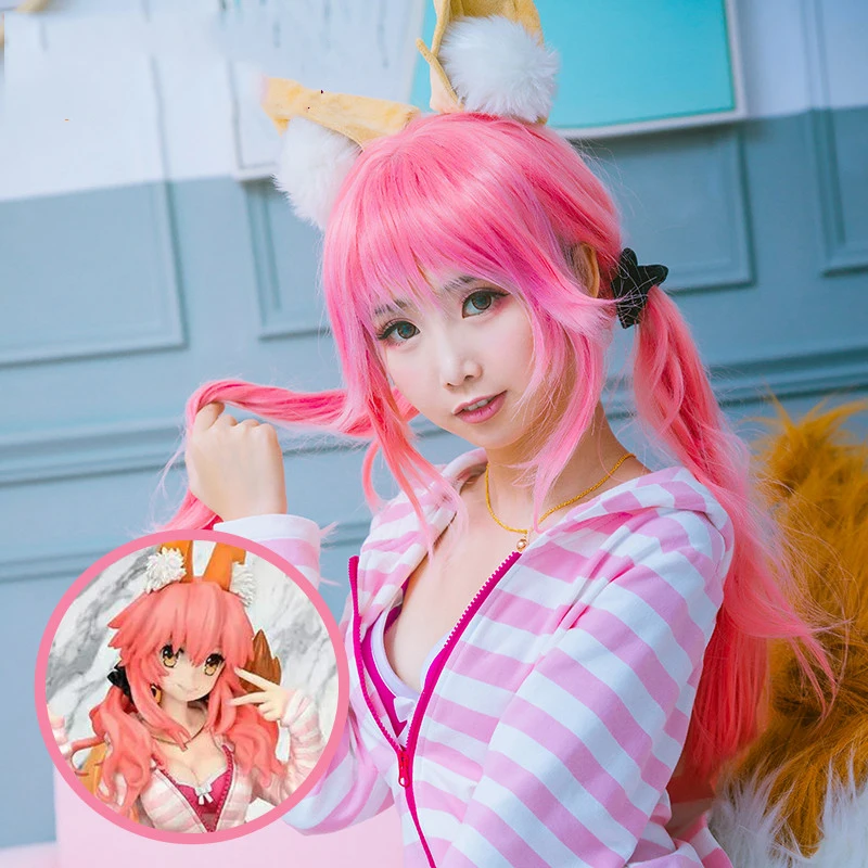 Fate EXTRA CCC Tamamo no Mae костюмы для косплея повседневная одежда синтетические парики