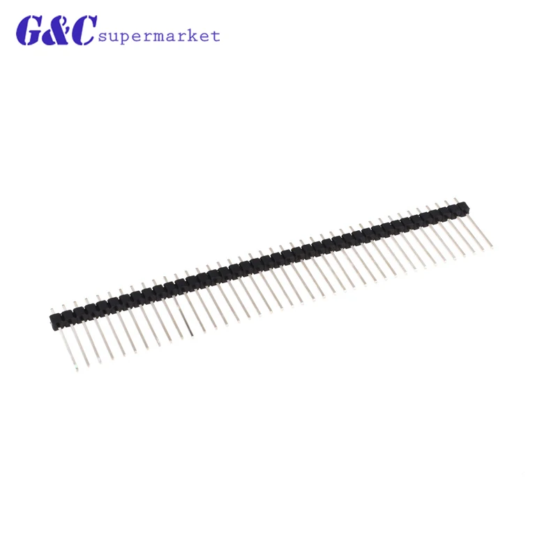 

6/10PCS 40Pin Pin Header Connector 2.54mm Stackable 17mm Long Legs single Male