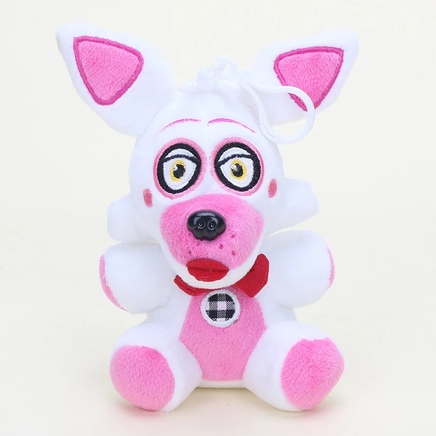 14cm funtime foxy 14 см fnaf мягкие игрушки пять ночей у Фредди 5 кошмар Фредди Fazbear Mangle bonnie foxy весенние trapplush мягкие fnaf куклы игрушки - Цвет: 14cm funtime foxy
