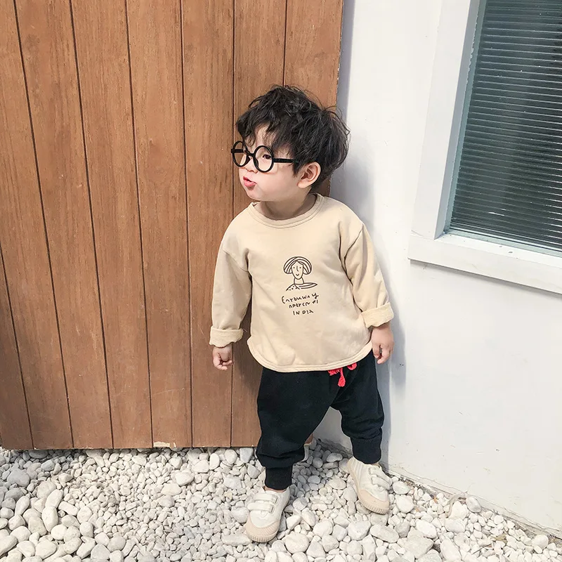 Корейский стиль футболки для маленьких мальчиков с героями мультфильмов