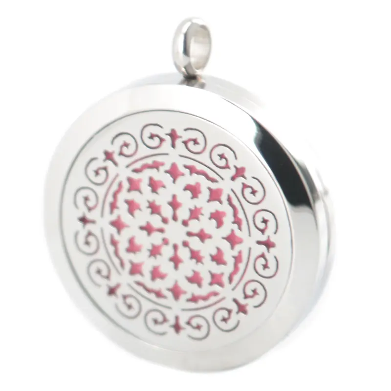 Серебряные украшения цветок ароматерапия эфирные масла подвеска из нержавеющей