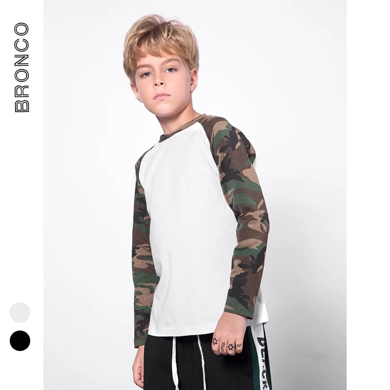 Футболки с длинным рукавом для мальчиков весна 2018 Детские рубашки детская