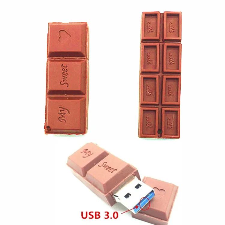 

High Speed Chocolate Catoon USB 3.0 flash drive pendrive 16 GB 64GB 32GB 8GB FlashPen Drive Stick memory stick fashion gift
