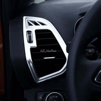 automobile styling chrome car front side dashboard ac air vent cover trim 2pcs for ford escape kuga 2017