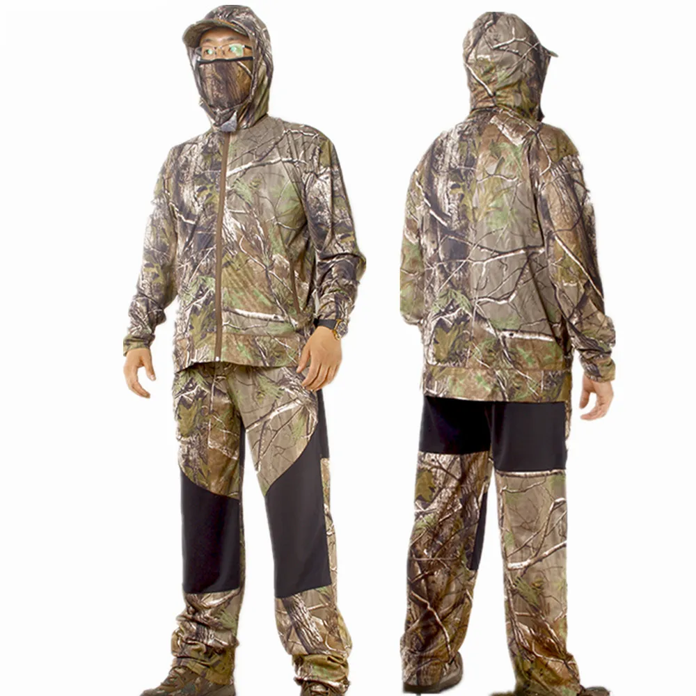 Reed Camo охотничий рыболовный костюм солнцезащитный козырек с капюшоном куртка брюки Boinic камуфляж Remington Ghillie костюм дышащий анти-пот костюм