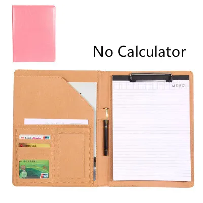 Прозрачный A4 Clipboard Padfolio многофункциональная наполнение продуктов папка для документов школьный органайзер для офисных принадлежностей PU Портфель HJW311 - Цвет: Прозрачный